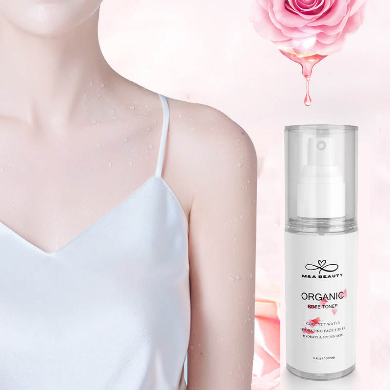 M&A Beauty Organic Rose Water/Toner 100ml - face Mist Soothing and Hydrating and Reduces Redness
