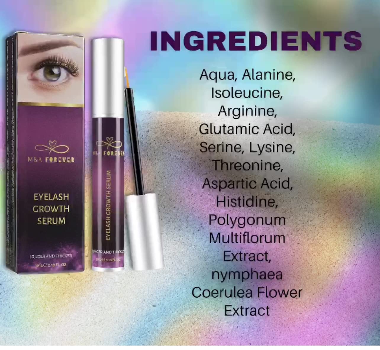 Eyelash Growth Serum and eyebrows enhancer