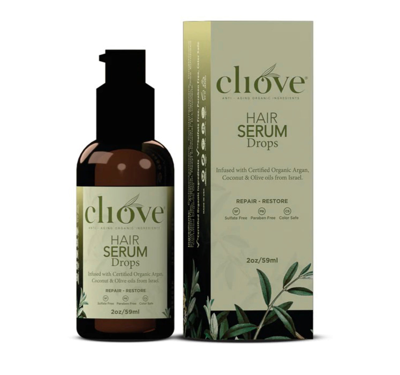 CLIOVE HAIR SERUM DROPS 2OZ