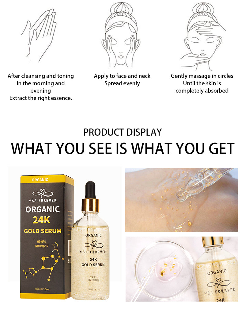 Organic 24K gold serum