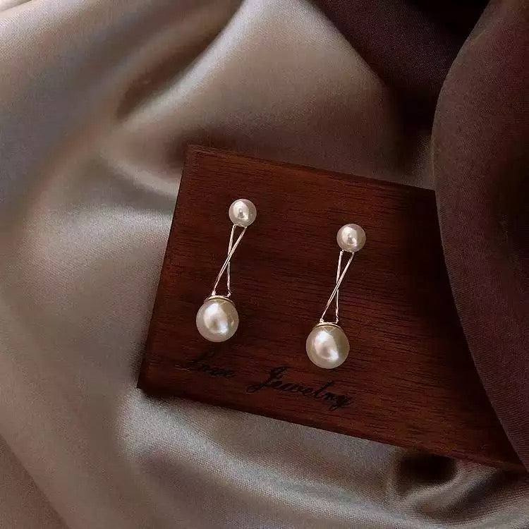 M&A Pearl S925 silver needle Earrings