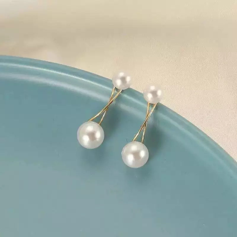 M&A Pearl S925 silver needle Earrings