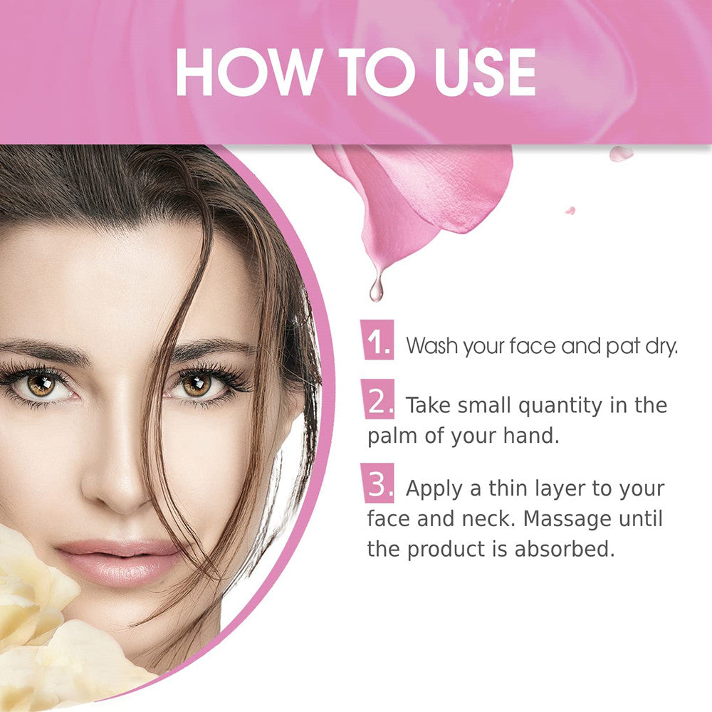 M&A Beauty 3 in 1 Organic Rose Oil Night Cream With Vitamin E and hyaluronic acid 1.7 OZ supper moisturizing