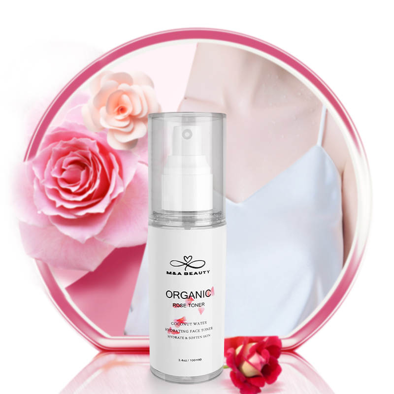 M&A Beauty Organic Rose Water/Toner 100ml - face Mist Soothing and Hydrating and Reduces Redness
